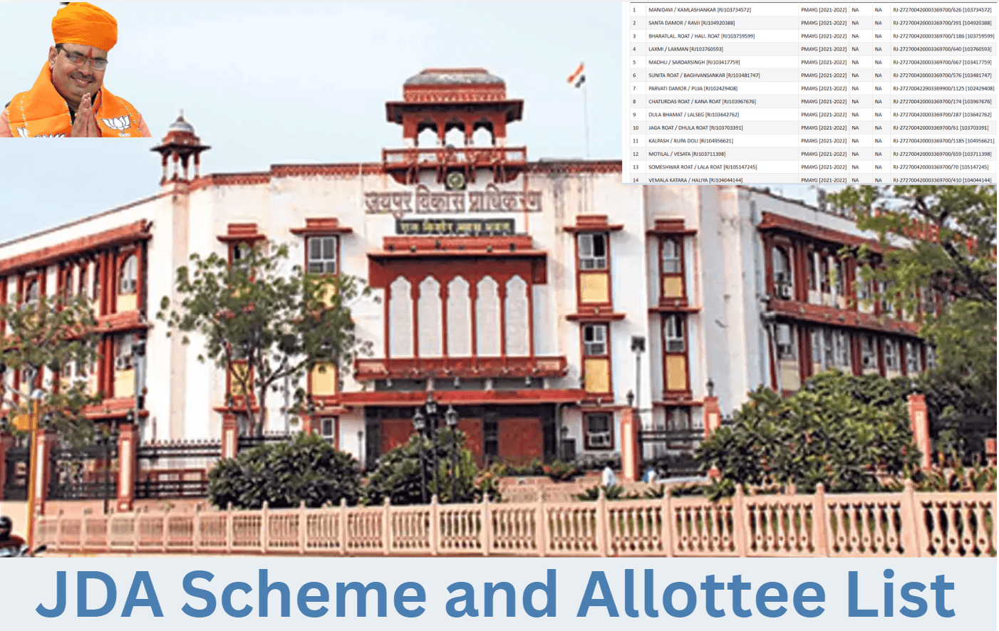 JDA Scheme and Allottee List