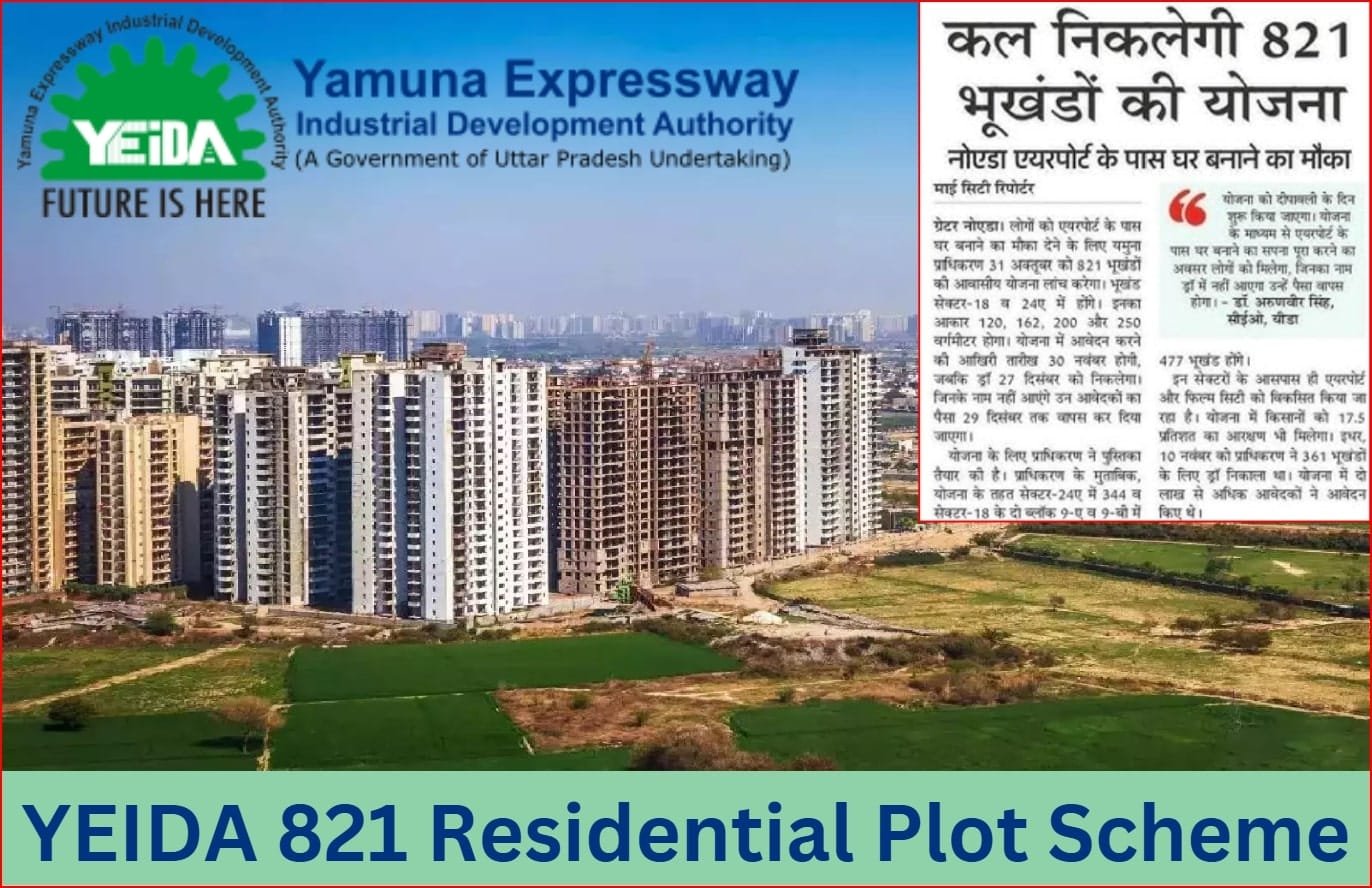 YEIDA 821 Residential Plot Scheme